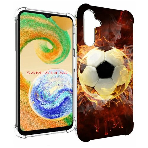 Чехол MyPads Огненный-мяч для Samsung Galaxy A14 4G/ 5G задняя-панель-накладка-бампер