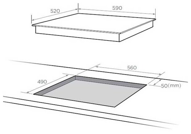 Индукционная поверхность Midea MIH64516F - фотография № 3