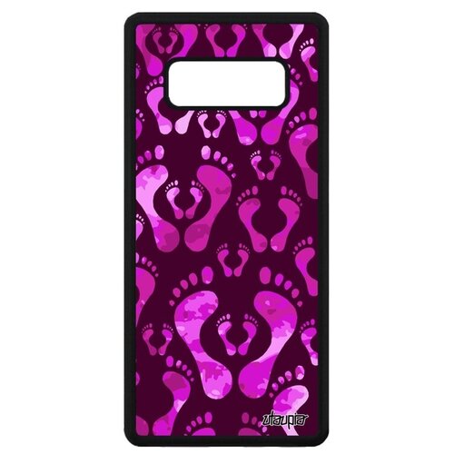 фото Простой чехол на телефон // samsung galaxy note 8 // "след стопы" первенец дизайн, utaupia, фиолетовый