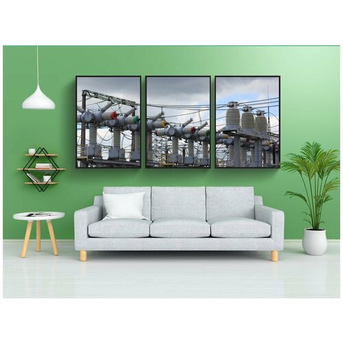 фото Набор модулных постеров для интерьера "литва, игналина, ядерный" 60x90 см. в тубусе, без рамки lotsprints