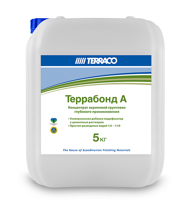 Грунтовка концентрант TERRACO TERRABOND A 5 кг.