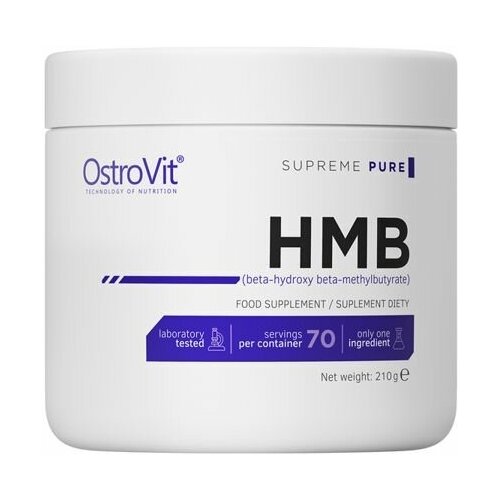 Бета-гидрокси-бета-метилбутират кальция OstroVit Supreme Pure HMB 210 г