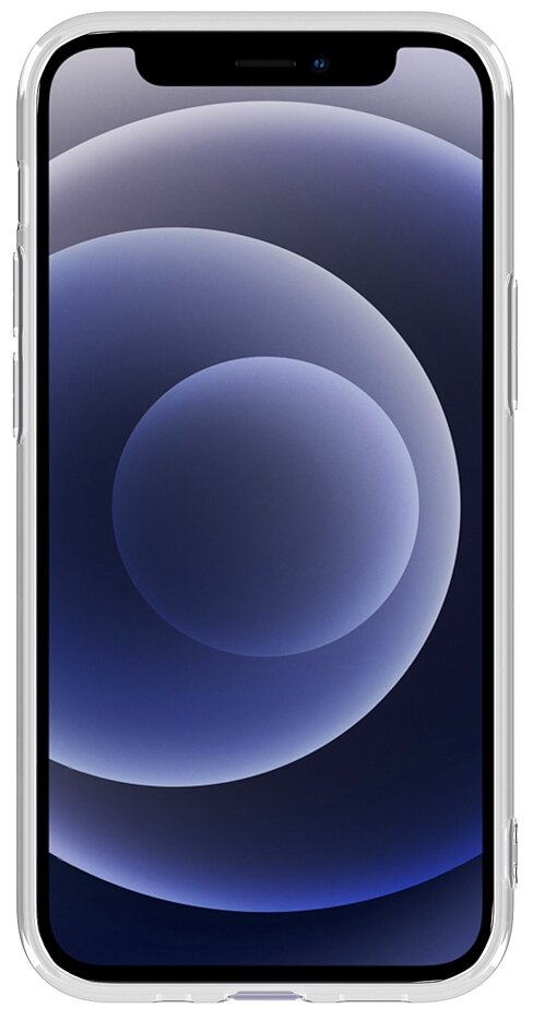 Чехол Deppa Gel Basic для Apple iPhone 12 mini прозрачный PET синий - фото №3