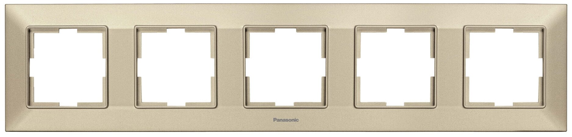 Рамка Panasonic Arkedia Slim WNTF08052BR-RU 5x горизонтальный монтаж пластик бронза (упак:1)