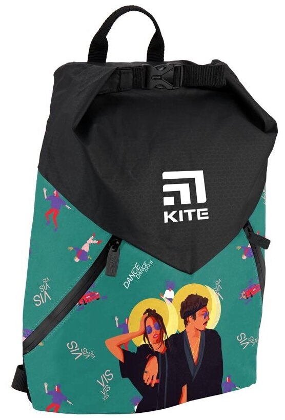 Рюкзак KITE "Sport.Время и Стекло", 42,5*11,5*32см, 1 отд., уплотн. спинка , жен.