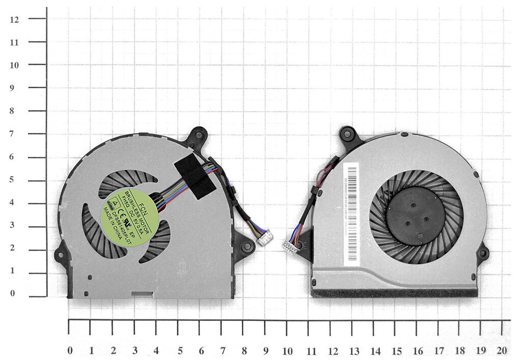 Вентилятор (кулер) для ноутбука Lenovo IdeaPad 300-15ibr (5-pin)