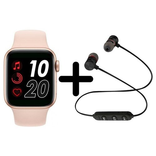 Умные часы BandRate Smart BRST500500GP-SET1 с беспроводными наушниками шагомером мониторингом сна 418400₽