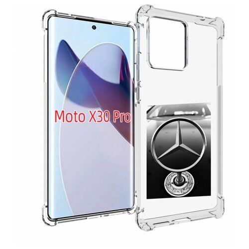 Чехол MyPads мерседес mercedes 6 мужской для Motorola Moto X30 Pro задняя-панель-накладка-бампер