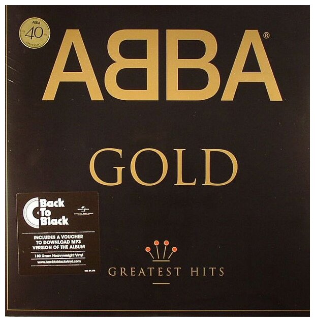 ABBA Gold: Greatest Hits (Limited Back to Black Vinyl) Виниловая пластинка Universal Music - фото №1