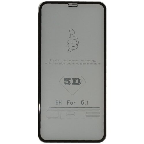 фото Защитное стекло 5d для iphone xr/11 (черное) чехлы и стекла