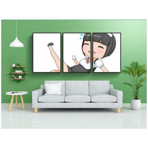 фото Набор модулных постеров для интерьера "мо, мило, персонаж" 60x90 см. в тубусе, без рамки lotsprints