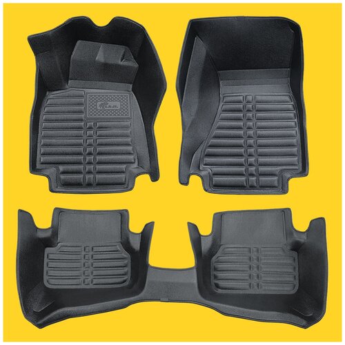 5D коврики Audi A6 (C7), 2011-2018. Максимально большие. Высокие борта. Закрывают весь пол, лучше защищают. Для Ауди А6.