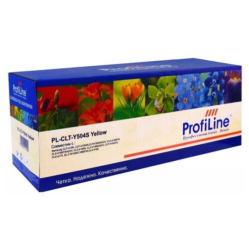 Картридж PL-CLT-Y504S ProfiLine cmcmcm compatible toner cartridge clt 504 clt504s for samsung xpress c1860fw c1810w sl c1860fw c1810fw clx 4195fw clp 415nw（eur）