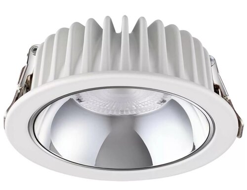 Светильник Novotech Mars 358297, LED, 12 Вт, 3000, нейтральный белый, цвет арматуры: белый, цвет плафона: бесцветный