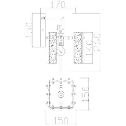 Настенный светильник Freya BASILICA FR5166WL-01N