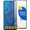 Полноэкранное защитное стекло на телефон Xiaomi Shark 4 Pro / Противоударное полноклеевое стекло для смартфона Сяоми Шарк 4 Про с олеофобным покрытием - изображение