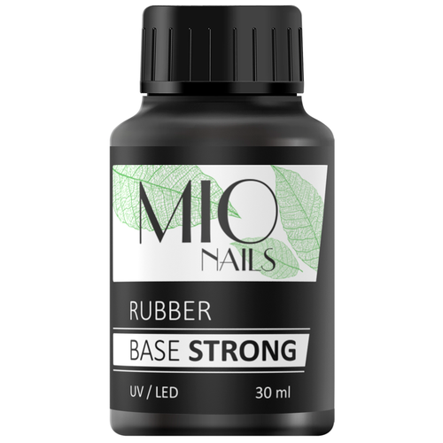 MIO Nails Базовое покрытие Rubber Base strong, прозрачный, 30 мл