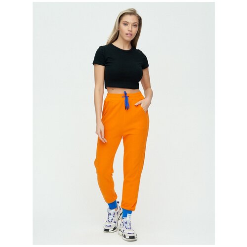 фото Спортивные брюки женские оранжевого цвета 1307o, 48 mtforce