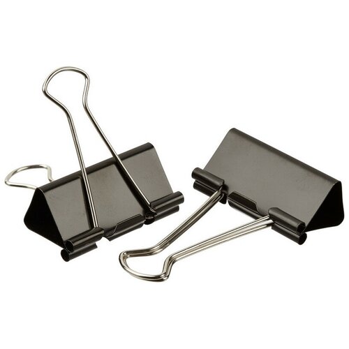 фото Зажим для бумаг 51мм 12шт/уп attache, в картонной коробке