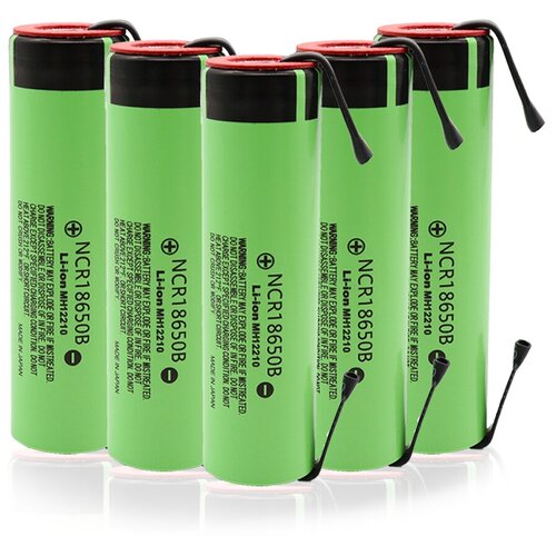 фото Аккумулятор 18650 li-ion liitokala ncr18650b 3400 mah с выводами (w/tabs) 5 шт