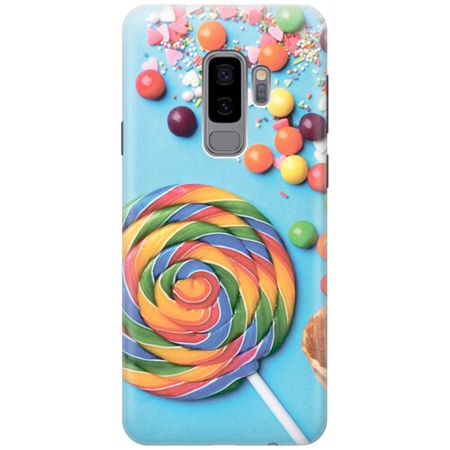 фото Силиконовый чехол на samsung galaxy s9+ / самсунг с9 плюс с эффектом блеска "разноцветный леденец gosso