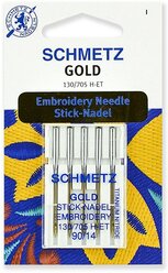 Иглы вышивальные Schmetz Gold № 90 5 шт.