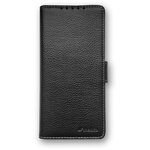 Кожаный чехол книжка Melkco для Samsung Galaxy Note 20 - Wallet Book Type, черный - изображение