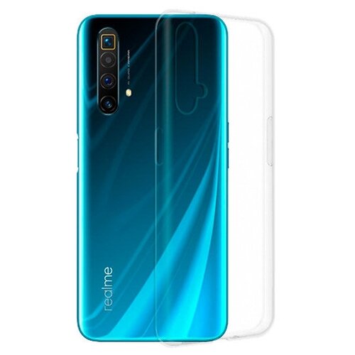 Силиконовый чехол для Realme X3 SuperZoom прозрачный 1.0 мм дизайнерский силиконовый чехол для realme x3 superzoom темная клубничка