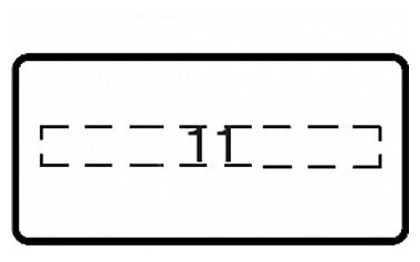 KA1-8121 Шильдик широкий ABB 1SFA616920R8121