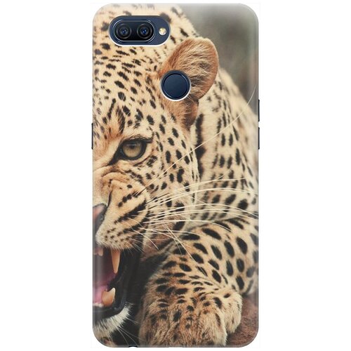 фото Re:pa накладка transparent для oppo a12 / a7 / a5s с принтом "рассерженный хищник"