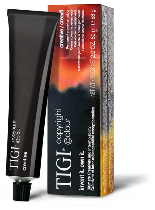 TIGI Copyright, Сolour Creative ,5/71 Стойкая крем-краска для волос, Светло-Коричневый холодный, 60 мл