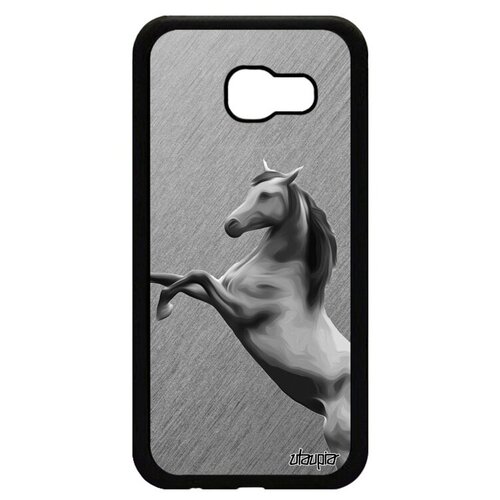 фото Противоударный чехол на телефон // galaxy a5 2017 // "лошадь" скакун рысак, utaupia, серый