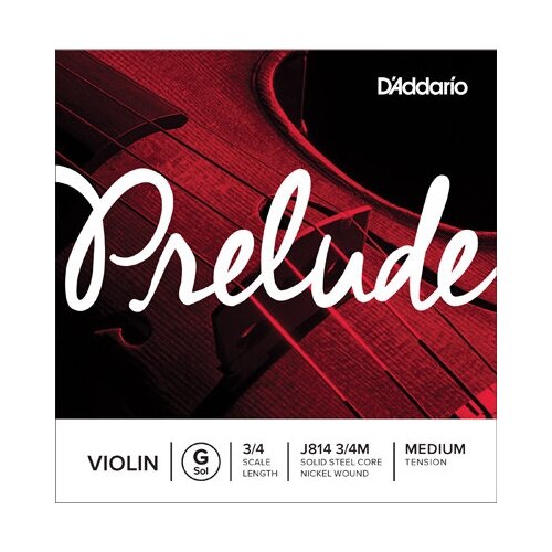 Набор струн D'Addario J814 3/4M, 1 уп. струны для скрипки daddario j810 1 2m prelude