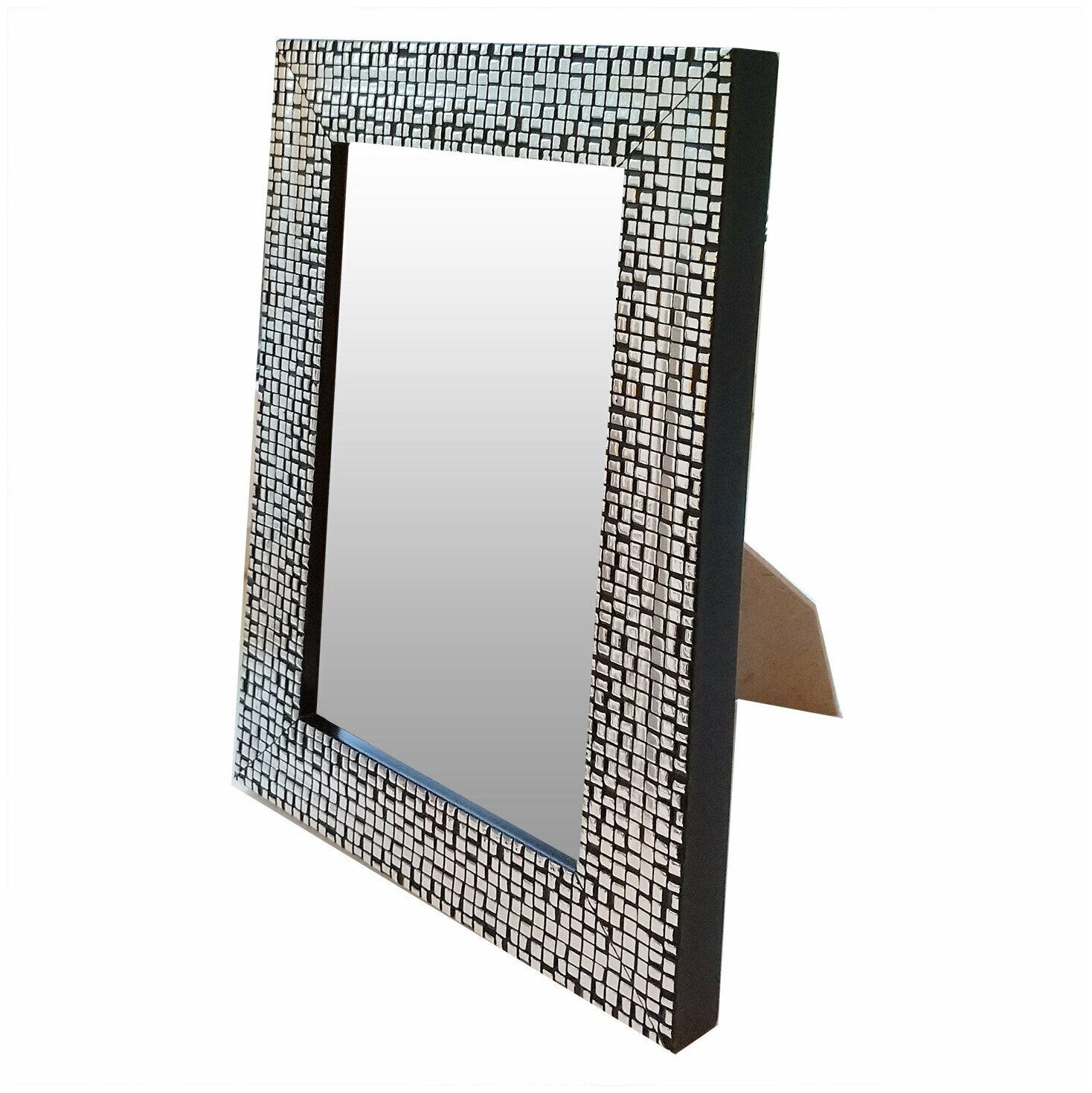 Зеркало настольное в багетной раме Мозаика, Модерн, 21х30 см