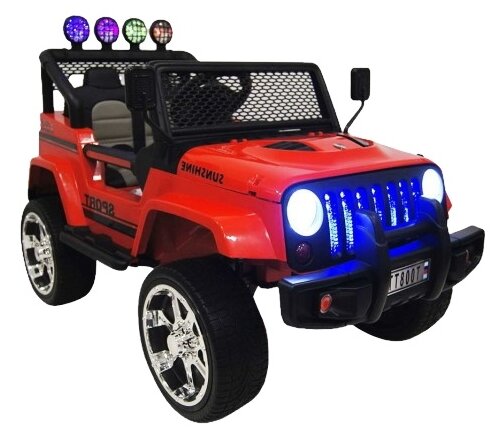 RiverToys Автомобиль Jeep 4WD T008TT, красный