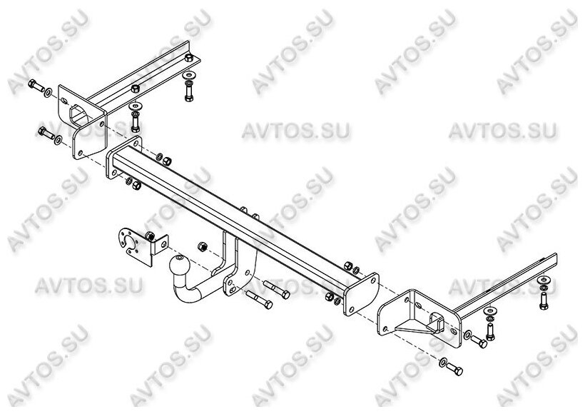 Фаркоп Avtos Vaz-70 Тип Шара A Vesta Sw, Vesta Sw Cross Uni 2017-