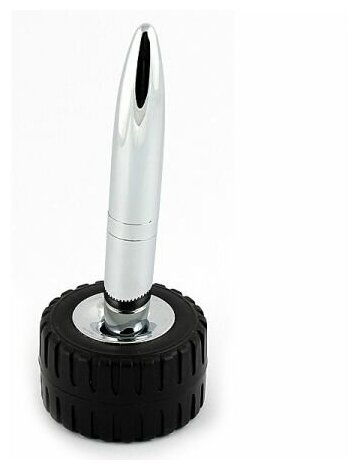 Ручка "Шиномонтаж" с колесом на магнитной подставке шариковая