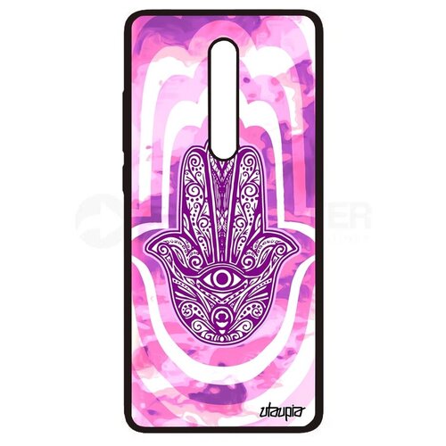 фото Защитный чехол на // xiaomi mi 9t // "амулет хамса" защита оберег, utaupia, оранжевый