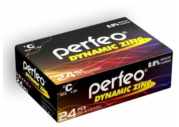 Батарейка Perfeo R14/2SH Dynamic Zinc 24шт