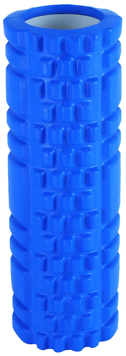 Набор для йоги, Валик массажный 29х9.5 см, комплект гимнастических резинок 5шт, синий, JB4300094