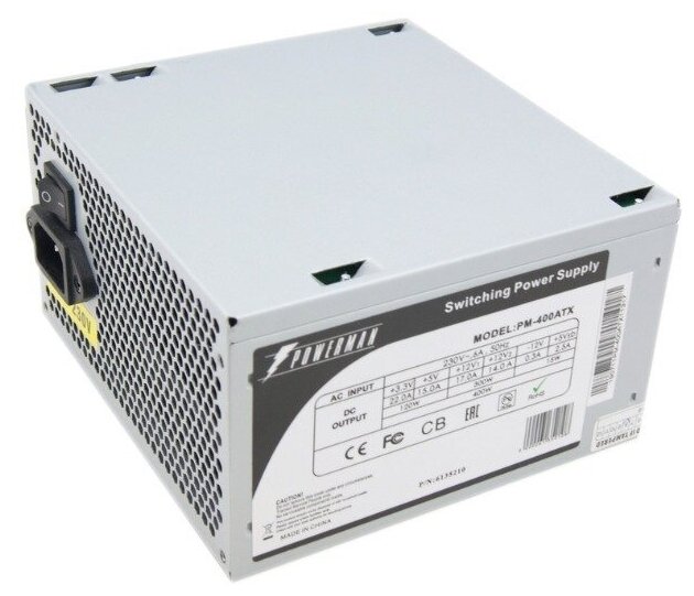 Блок питания Powerman PM-400ATX 400W серый OEM In Win - фото №2