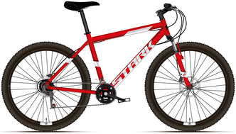 Велосипед Stark'21 Outpost 26.1 D красный/белый рама M(18")(HD00000102)