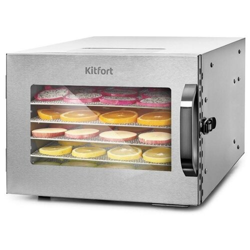 Сушка для фруктов и овощей Kitfort KT-1917 7под 400Вт нержавеющая сталь 1186500₽