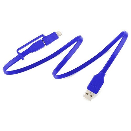 Кабель Tylt Flyp-Duo Reversible USB Charge & Sync Cable (1 метр) синий