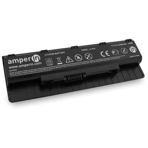 Аккумуляторная батарея Amperin для ноутбука Asus N Series 11.1v 4400mAh (49Wh) AI-N56