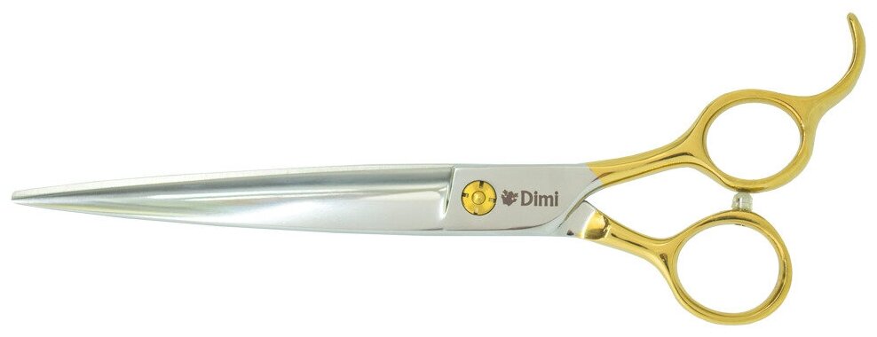 Профессиональные ножницы для стрижки собак, ножницы для груминга собак Dimi Easy Gold ножницы для груминга прямые 8 дюймов широкое полотно - фотография № 1
