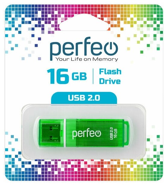 USB флешка Perfeo 16GB C13 Green