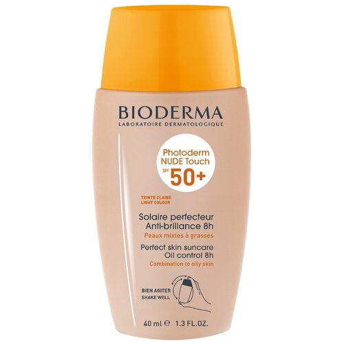 BIODERMA фотодерм Cолнцезащитный флюид с тоном SPF 50 + (Светлый оттенок), 40 мл