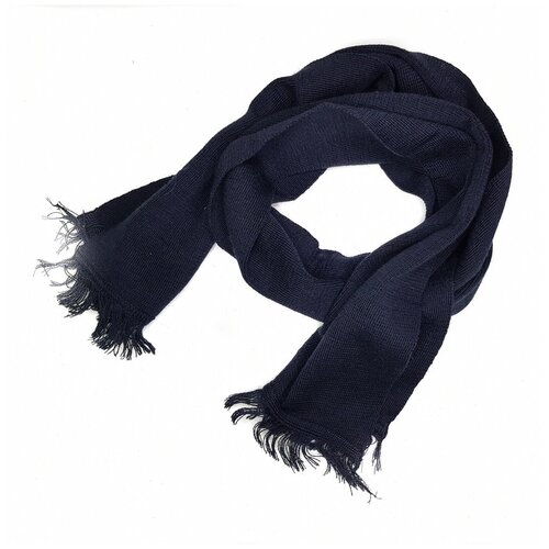 Шарф ,120х20 см, синий кашне мужской шарф зимний