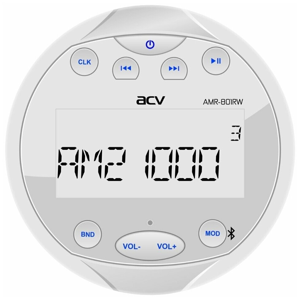 Морской MP3/USB ресивер ACV AMR-801RW